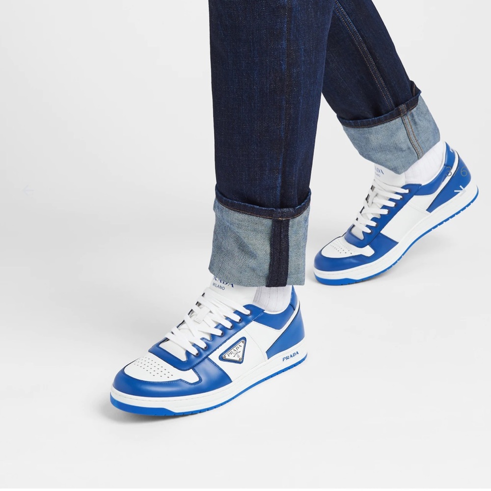 Blue prada sneakers